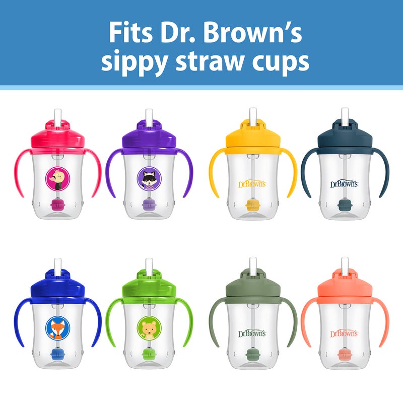 Dr. Brown's Baby's First Straw Cup Straw Replacement Kit with One Straw and One Cleaning Brush, BPA Free - Image 3